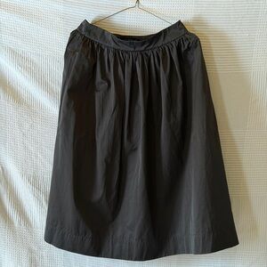 Zara Midi A-Line Skirt in Charcoal